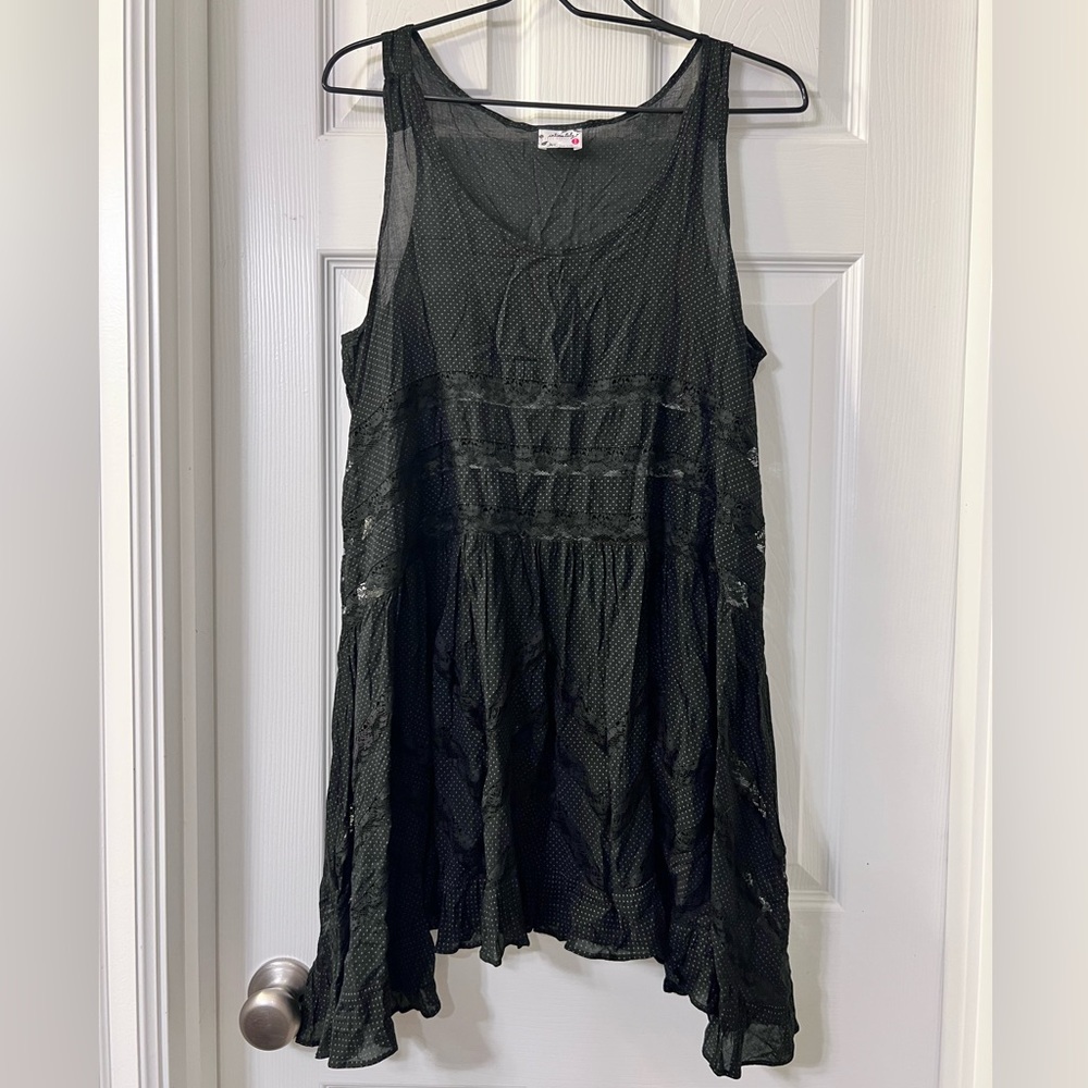 Free People Voile and Lace Trapeze Slip - Picture 3 of 4